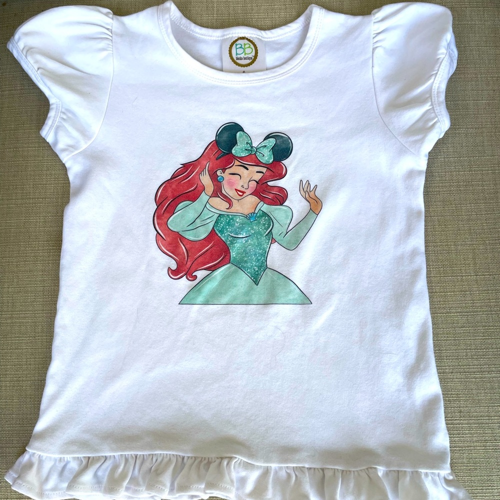 Blanks Boutique, White, Ariel, Short Sleeve, Shirt, Size 6